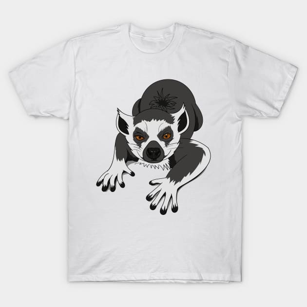 Lion Dad Lemur T-Shirt by LionDad_1987